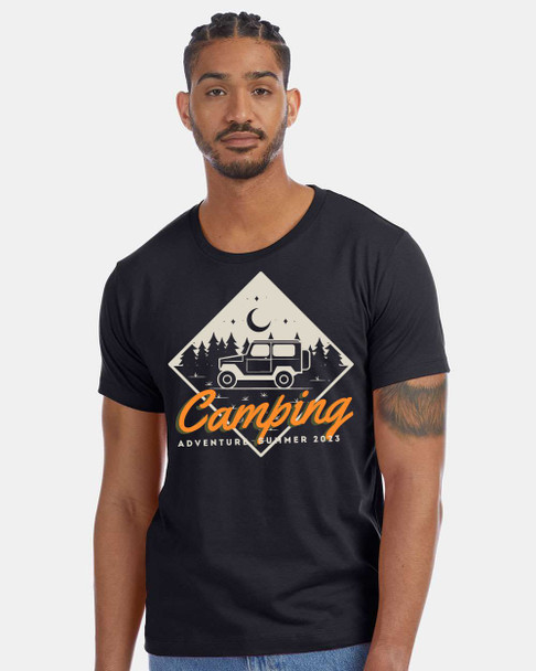 Men's Camping Adventure Summer 2023 Cotton Jersey Go-To Tee