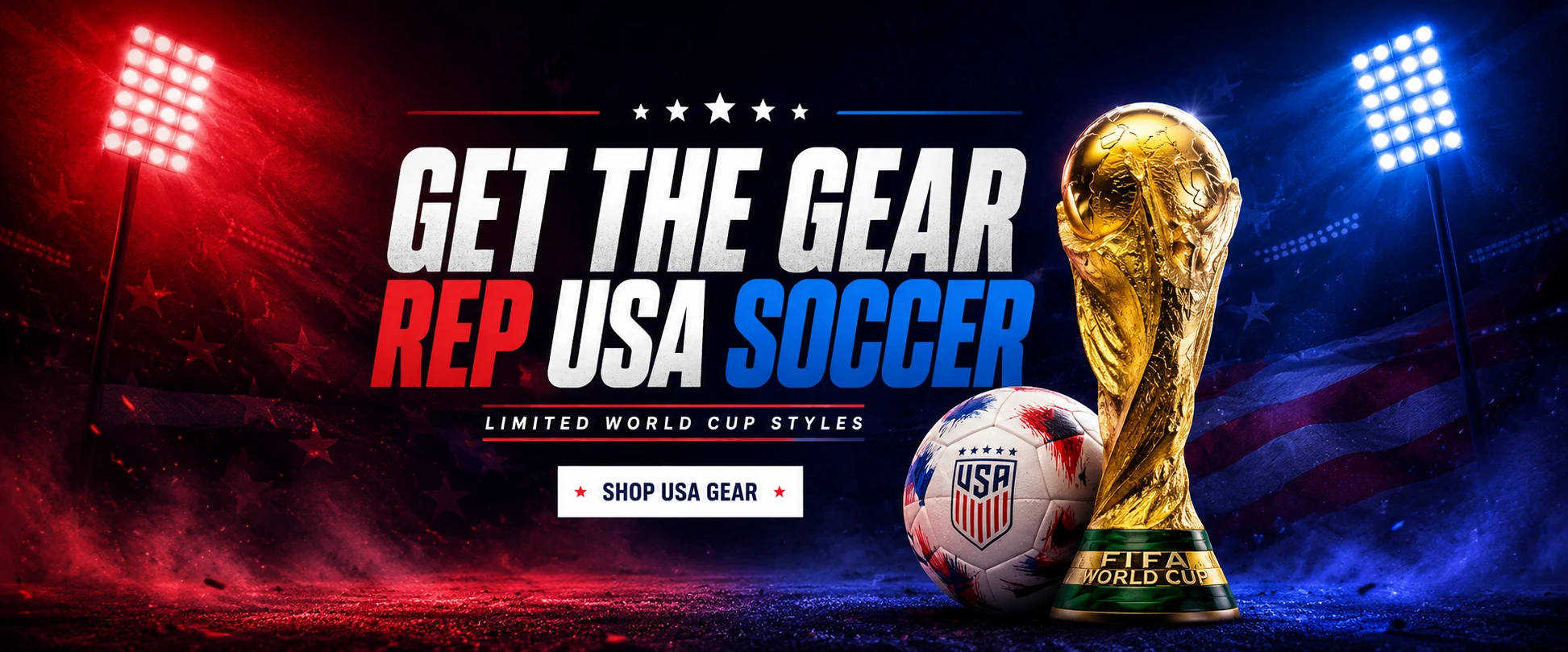 Get the gear to rep USA Soccer