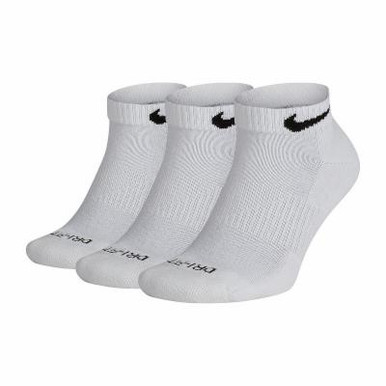 nike dri fit low cut socks white