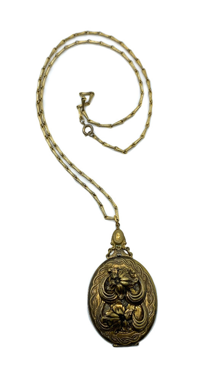 Juliet' antique gold heart locket – Auréia Fine Jewellery