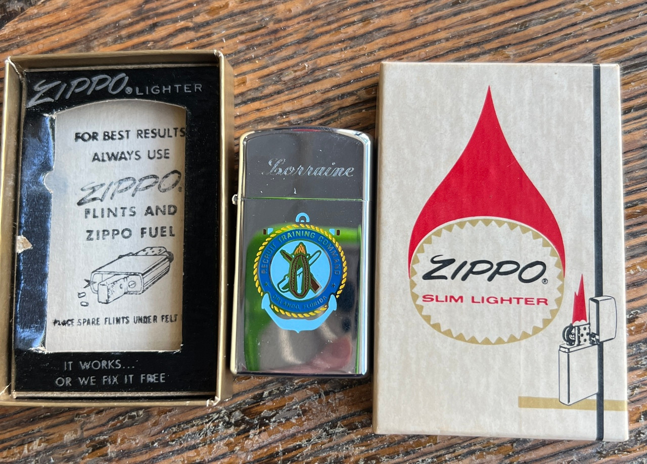 Vintage Zippo 1976 Lighter Vietnam Navy Military Original Box Women’s  History