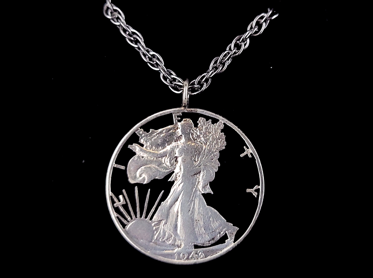 U.S. - Sitting Liberty Silver Half Dollar Cut Coin Pendant – R&R Legacy  Studio