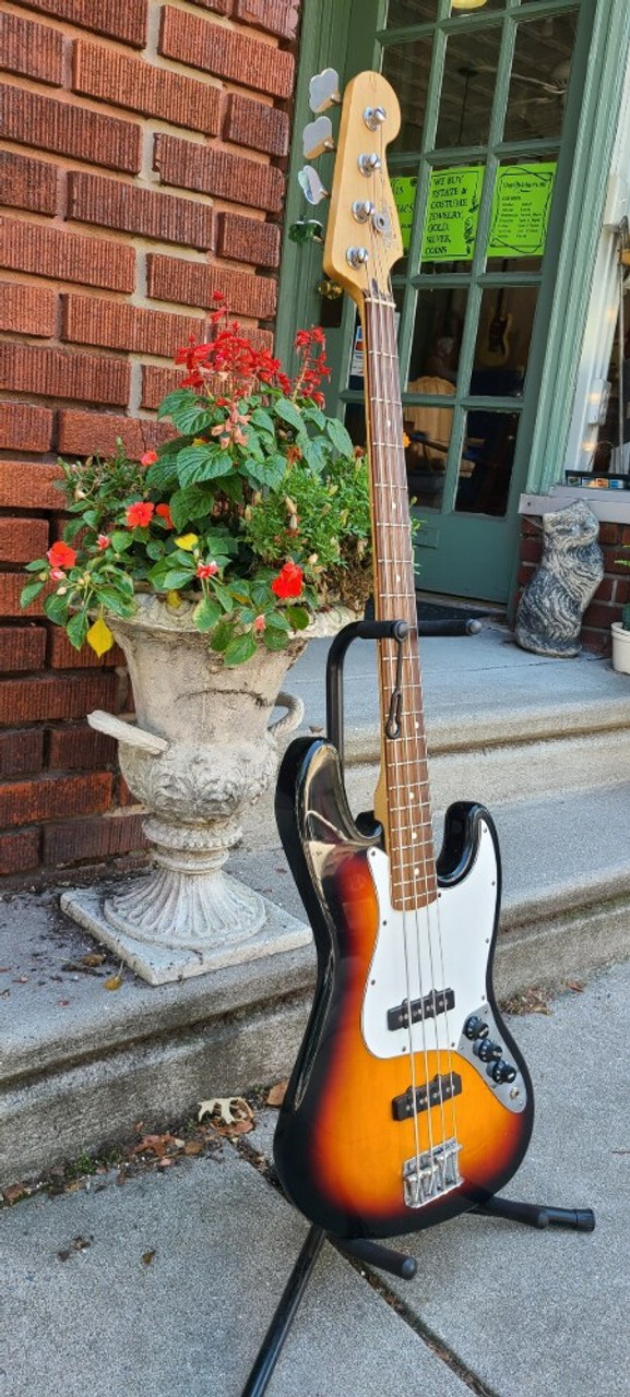 1999 MIM Fender Standard Jazz Bass Guitar~Sunburst Fast Neck