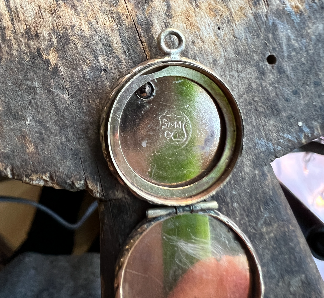 Antique Gold Filled GF Paste Aesthetic Revival Victorian Locket