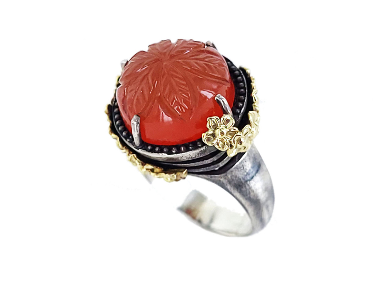 Vintage Carved Carnelian and Silver Love Ring – Museum of Fine Arts, Houston