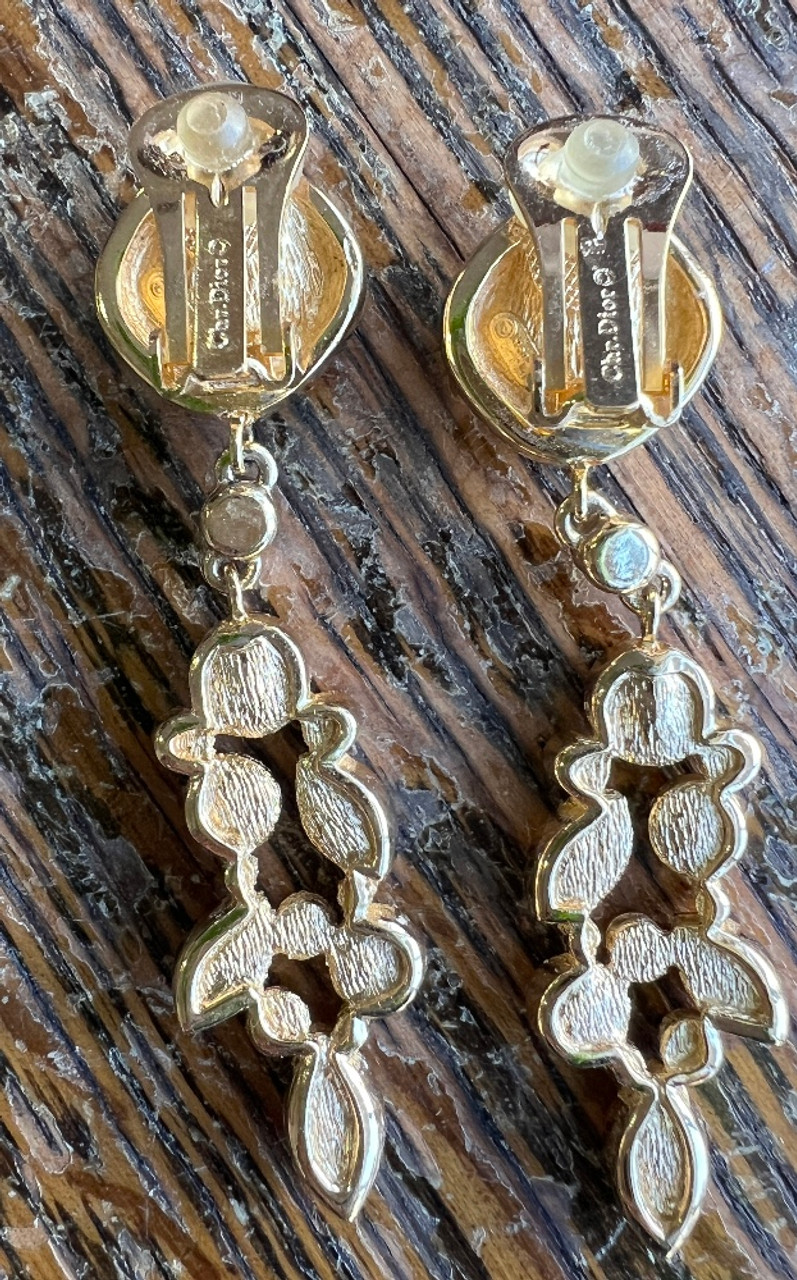 Dior | Jewelry | Chrdior Vtg Clip Earrings | Poshmark