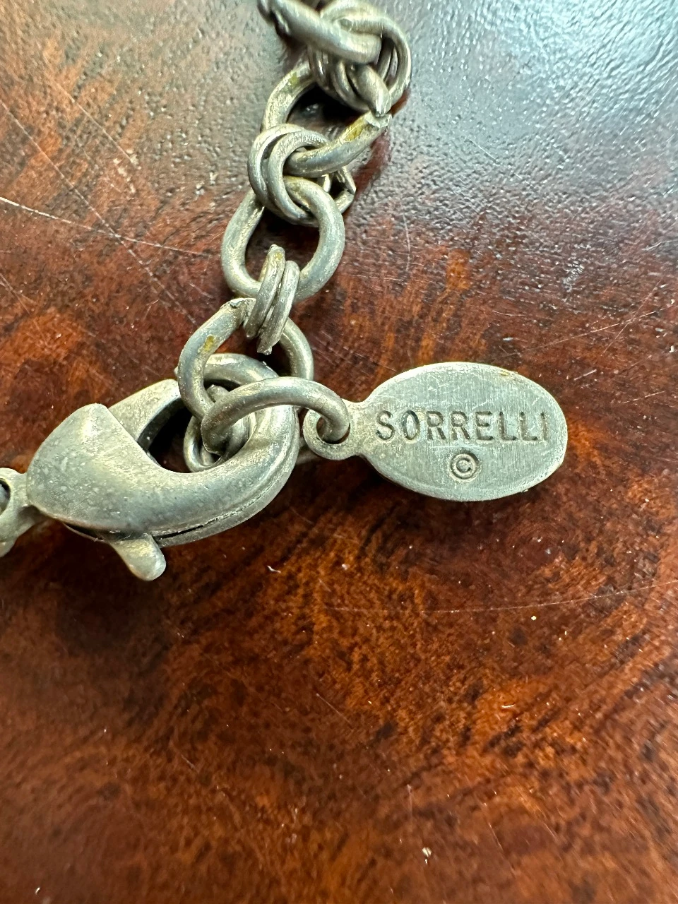 Collier Vintage Réglable SORRELLI Triple Chaîne - Occasion En Très Bon état - Bijou Fantaisie Rétro