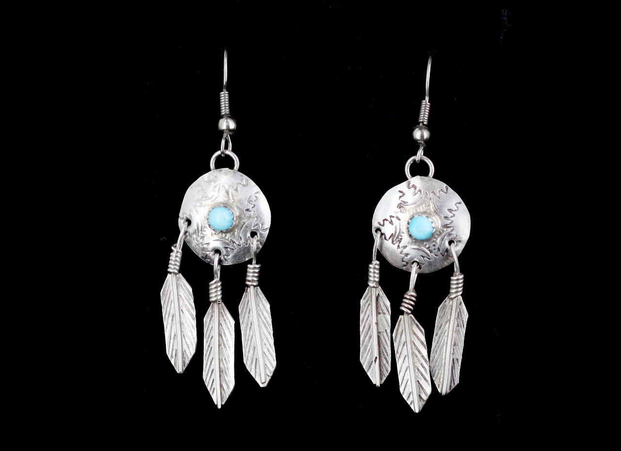 Ethnic Bronze Hollow Dream Catcher Tassel Earrings Set for Women Vintage  Blue Turquoises Flower Geometric Earrings Jewelry Sets - AliExpress