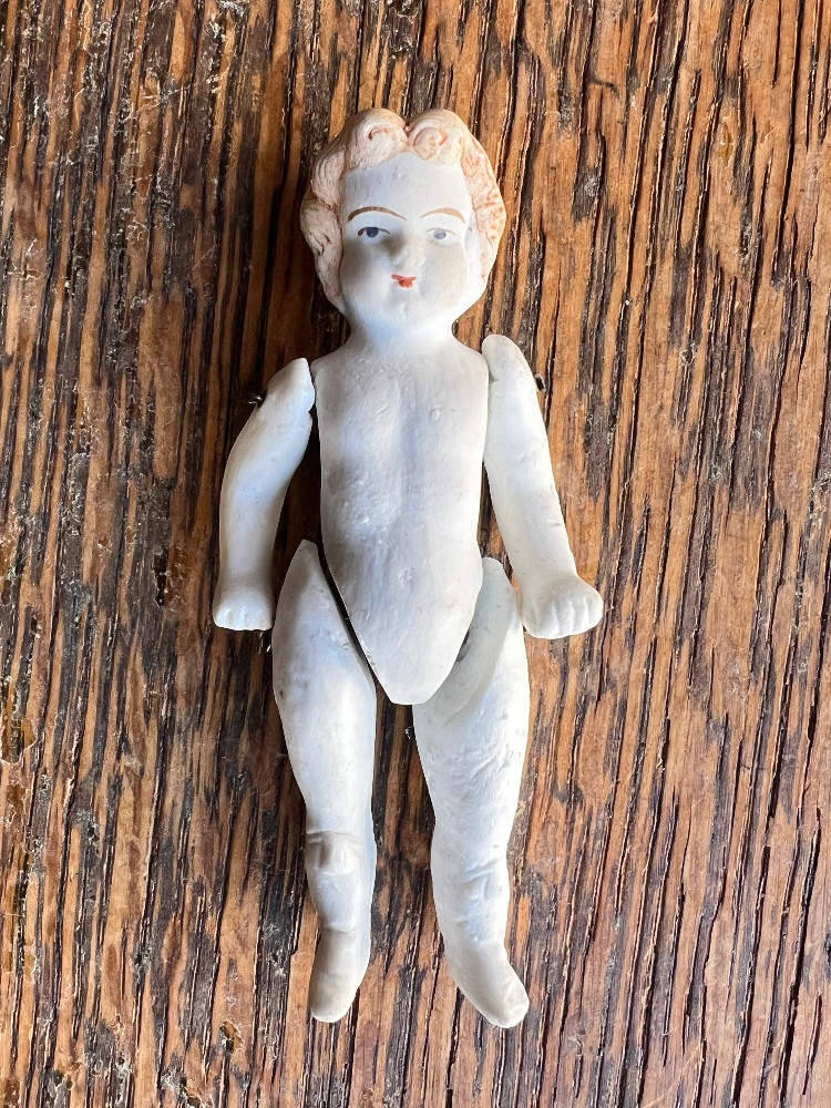 マルタです。オールビスクドール AB29-DJ25 と727AB-AA Antique German All-Bisque Articulated Doll #280 Wire Jointed
