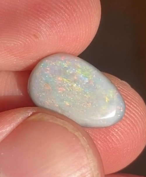 Australian Lightning Ridge 3.73 ct natural semi-black opal stone loose gem