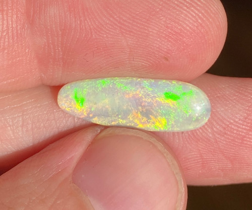 Australian Lightning Ridge 2.64 ct natural solid Light opal stone loose gem vintage 22mmX 8mm and 2.1mm