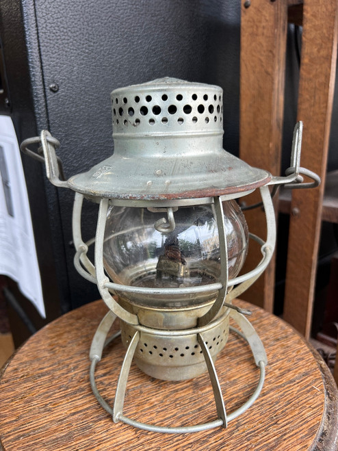 Antique Dressel Railroad Lantern – Pennsylvania Railroad (PRR) Keystone Mark