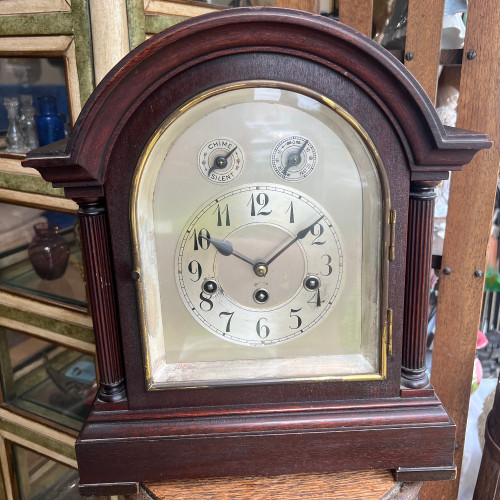 Antique Junghans Mantel Clock - Made in Germany c.1900s - Tested, Working w/ Key