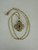 Vintage MCM 14k Gold Multi Gemstone Maltese Cross Pendant Necklace 18”