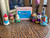Vintage Lark Hanna-Barbera Chalkware Pencil Sharpener Set Rare – w/ Box Set of 6