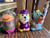 Vintage Lark Hanna-Barbera Chalkware Pencil Sharpener Set Rare – w/ Box Set of 6