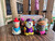 Vintage Lark Hanna-Barbera Chalkware Pencil Sharpener Set Rare – w/ Box Set of 6