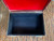 Vintage Japanese Western Revolver Floral Metal Trinket Jewelry Box Velvet Lined