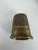 Antique Victorian Brass Bird Sewing Clamp with Green Pin Cushions & Thimble