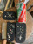 Vintage Belgian Black Glass Beaded Floral Vanity Purse & Case Set – 3 Pieces