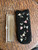 Vintage Belgian Black Glass Beaded Floral Vanity Purse & Case Set – 3 Pieces
