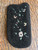 Vintage Belgian Black Glass Beaded Floral Vanity Purse & Case Set – 3 Pieces