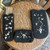 Vintage Belgian Black Glass Beaded Floral Vanity Purse & Case Set – 3 Pieces