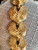 Vintage Monet Statement Scalloped Shell Design Link Gold Plate Necklace Bracelet