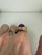 Vintage MCM 14k Gold Large Amethyst Serpent Style Snake Pattern Cocktail Ring