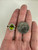 Vintage MCM 14k Gold Peridot Diamond Halo Rainbow Gem Gallery Ring 8.25