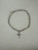 Vintage Art Deco Style Sterling Religious Cross Charm Paperclip Chain Bracelet
