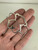 Vintage Sterling Silver Silhouette Bear Adjustable Cuff Bracelet