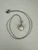 Vintage Sterling Silver Pearl CZ Halo Snowflake Shape Pendant Necklace 18”