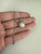 Vintage Sterling Silver Pearl CZ Halo Snowflake Shape Pendant Necklace 18”