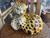 Vintage Italian Hand Painted Ceramic Leopard Figurines Pair Model 494/CH