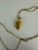 Vintage Art Nouveau Revival Yellow Rose Gold Filled Flower Engraved Locket 15”