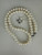 Vintage Sterling Silver Cultured Pearl Necklace Earrings Set