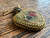 Vintage Petit Point Miniature Perfume Bottle Brooch Floral Needlepoint Jeweled