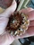 Vintage Juliana D&E Topaz Marquise , AB Champagne Paste Rhinestones Brooch Pin