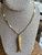 Vintage Articulated Gold Plated Fish Charm Pendant Necklace