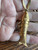 Vintage Articulated Gold Plated Fish Charm Pendant Necklace