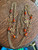 Vintage Egyptian Revival Medallion Scarab Chain Necklace 1970's Gold Plated 48"