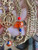 Vintage Egyptian Revival Medallion Scarab Chain Necklace 1970's Gold Plated 48"