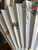 Antique Chinese Hand Painted Silk Folding Hand Fan Floral Butterfly on Bone
