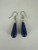 Vintage Sterling Silver Lapis Lazuli Dangle/Drop Earrings