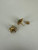 Vintage 12k Gold Filled French Style Peridot Cluster Earrings .5”