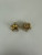 Vintage 12k Gold Filled French Style Peridot Cluster Earrings .5”