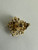 Vintage 12k Gold Filled French Style Peridot Cluster Earrings .5”