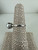 Antique Art Deco Platinum Japanese Akoya Cultured Pearl Fleur De Lis Ring 7