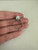 Antique Art Deco Platinum Japanese Akoya Cultured Pearl Fleur De Lis Ring 7